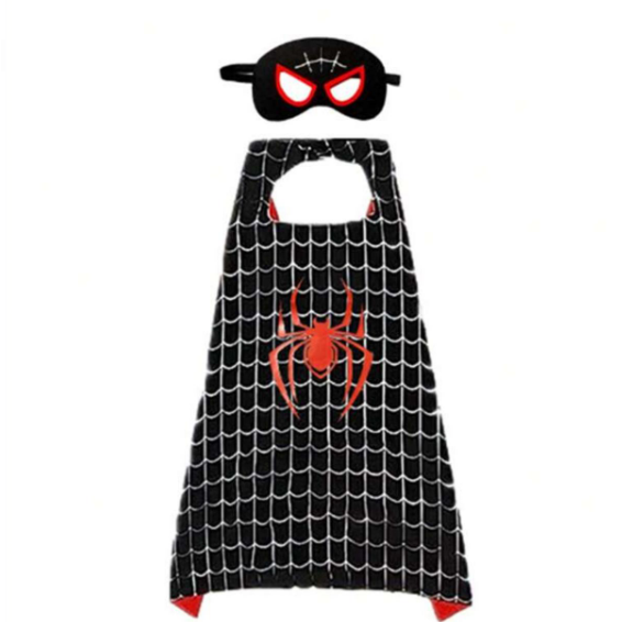 Superheros Cape with Felt Mask Set for kids 3-7 Year Anime
