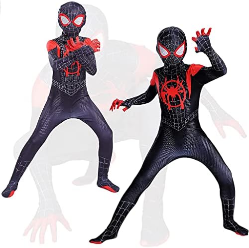 Black Spiderman Overall Costume For Kids