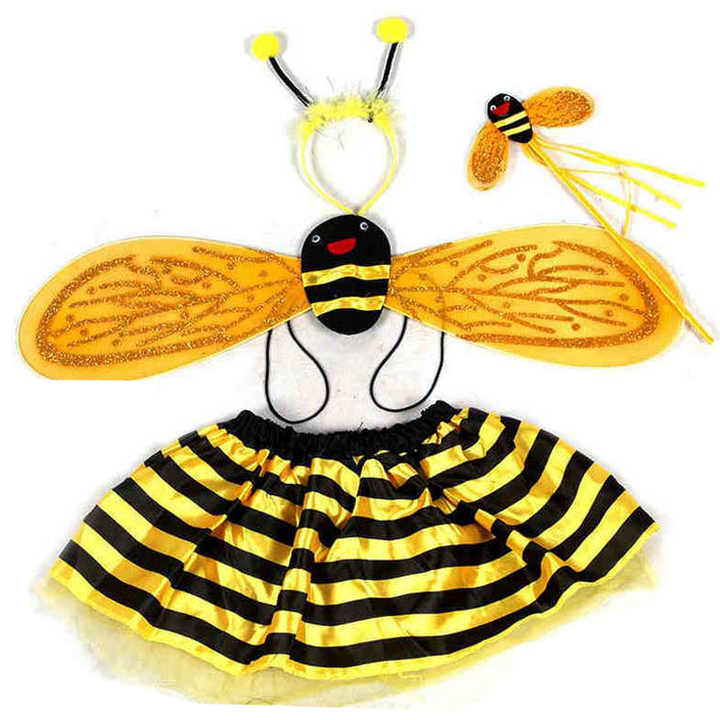 Bee Costume With Skirt For Girls