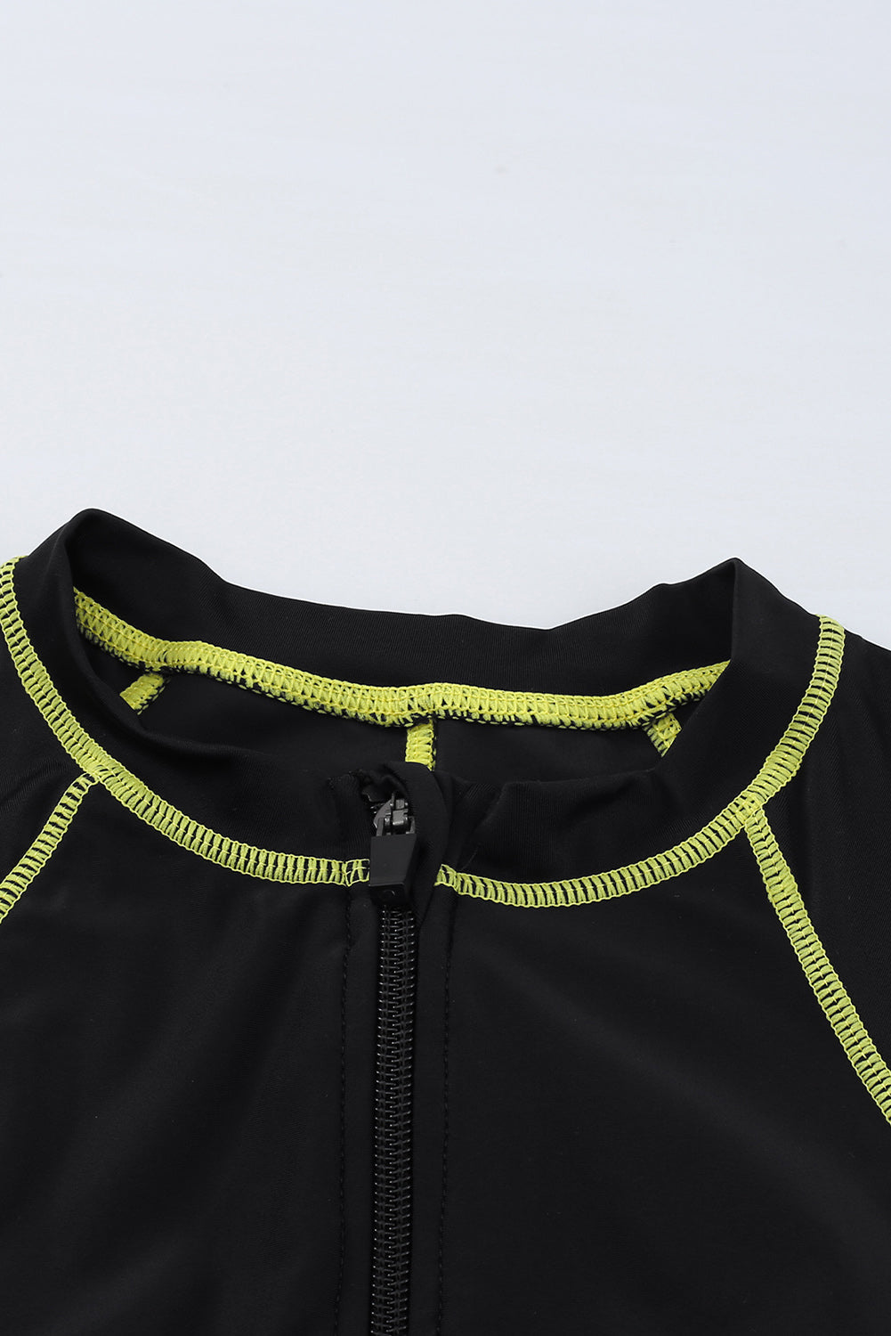 Black Seam Contoured Zip Front Wetsuit