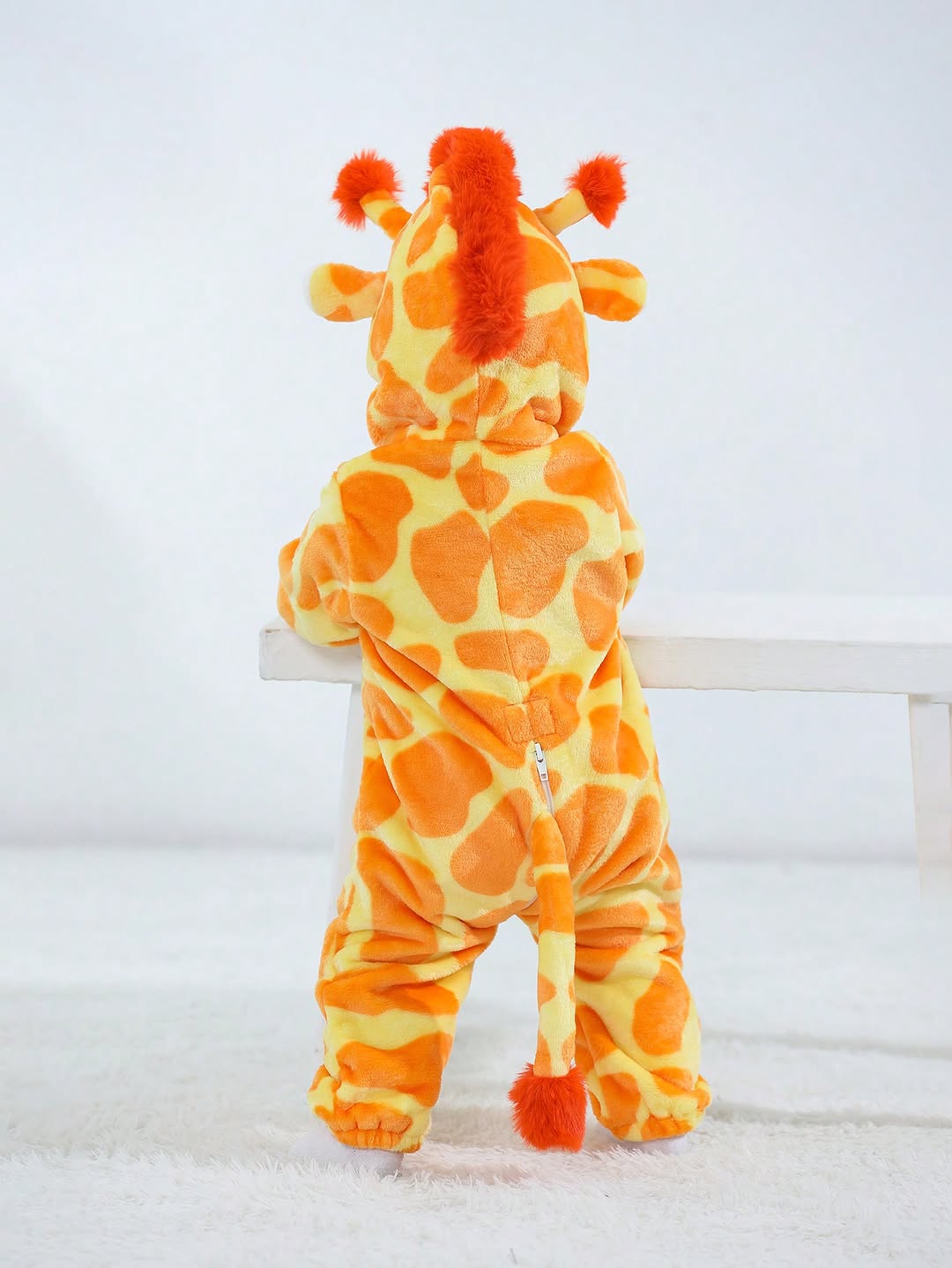 Baby's Adorable Giraffe Hooded Jumpsuit