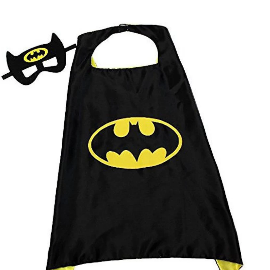 Superheros Cape with Felt Mask Set for kids 3-7 Year Anime