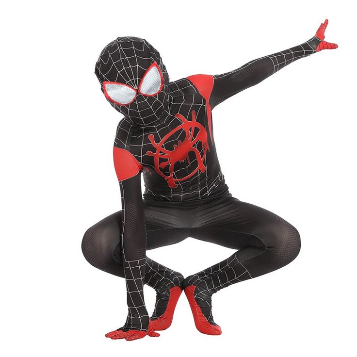 Black Spiderman Overall Costume For Kids