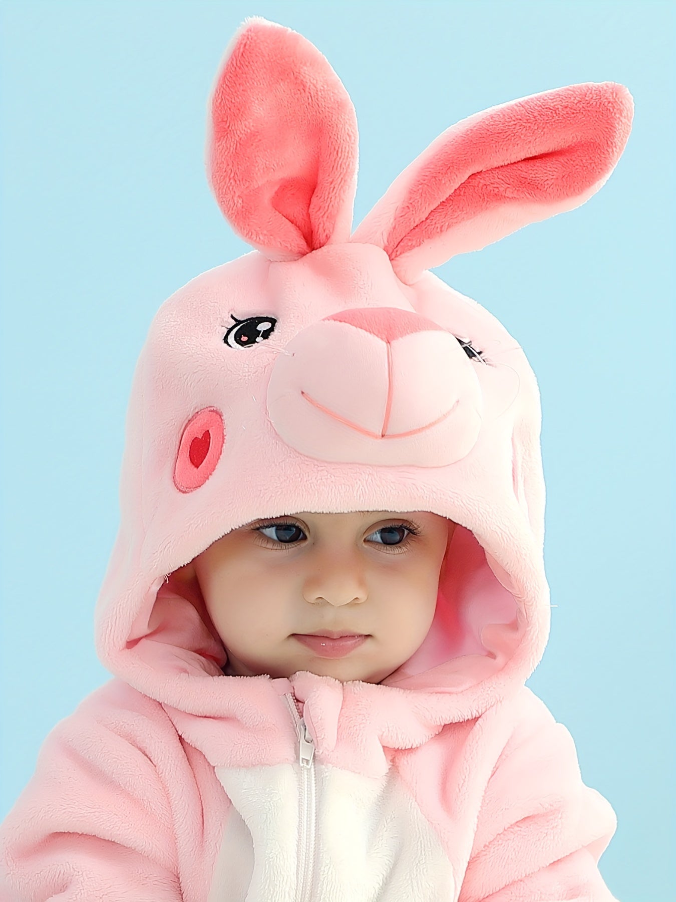 Adorable Pink Bunny Hooded costume for Babies
