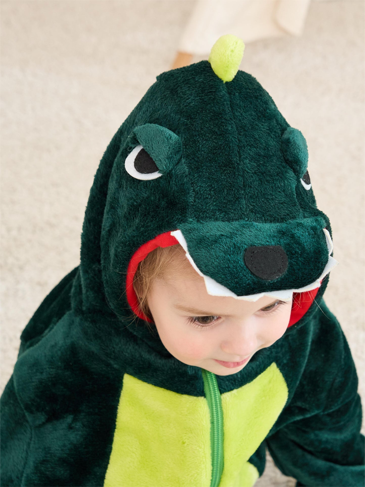 Cozy Dinosaur Hooded Jumpsuit
