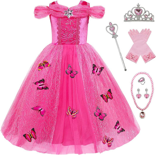 Princess Aurora Dress up costume With Accessories