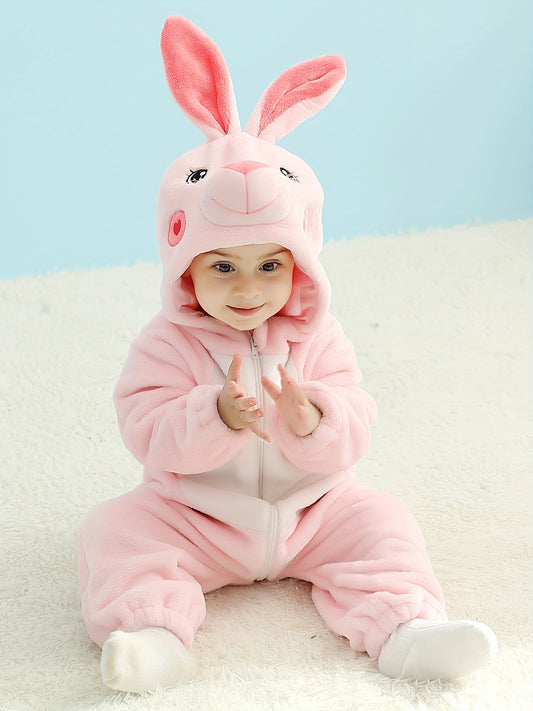 Adorable Pink Bunny Hooded costume for Babies