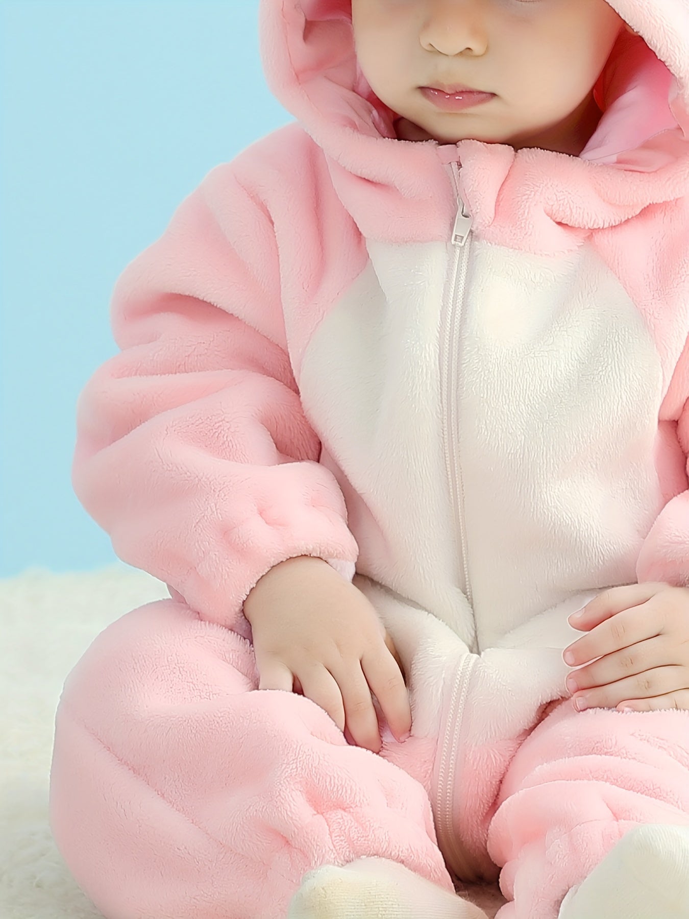 Adorable Pink Bunny Hooded costume for Babies